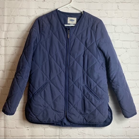 Old Navy Jackets & Blazers - OLD NAVY Quilted No Collar Jacket with Pockets